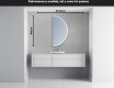 Espejo LED Media Luna Moderno - Iluminación de Estilo para Baño A223 #4