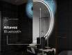 Espejo LED Media Luna Moderno - Iluminación de Estilo para Baño A223 #5