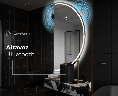 Espejo LED Media Luna Moderno - Iluminación de Estilo para Baño A223 #5