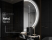 Espejo LED Media Luna Moderno - Iluminación de Estilo para Baño A223 #7