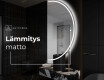 Espejo LED Media Luna Moderno - Iluminación de Estilo para Baño A223 #8