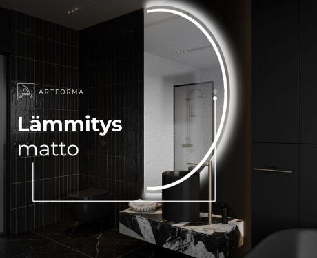 Espejo LED Media Luna Moderno - Iluminación de Estilo para Baño A223 #8