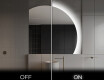 Espejo LED Media Luna Moderno - Iluminación de Estilo para Baño Q221 #3