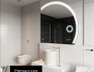 Espejo LED Media Luna Moderno - Iluminación de Estilo para Baño Q222 #4