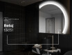Espejo LED Media Luna Moderno - Iluminación de Estilo para Baño Q222 #9