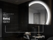 Espejo LED Media Luna Moderno - Iluminación de Estilo para Baño Q222 #8