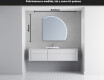 Espejo LED Media Luna Moderno - Iluminación de Estilo para Baño Q223 #4