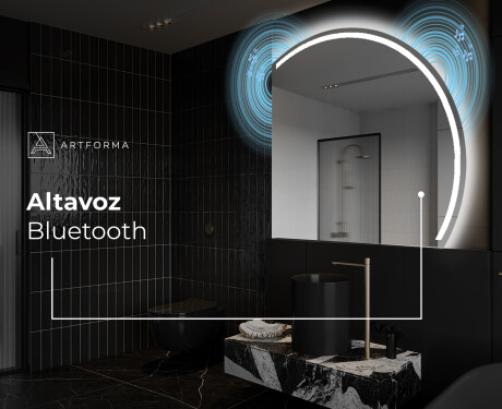 Espejo LED Media Luna Moderno - Iluminación de Estilo para Baño Q223 #6