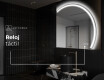 Espejo LED Media Luna Moderno - Iluminación de Estilo para Baño Q223 #8