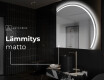 Espejo LED Media Luna Moderno - Iluminación de Estilo para Baño Q223 #9