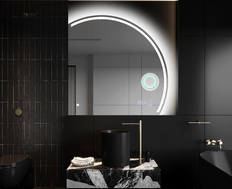 Espejo LED Media Luna Moderno - Iluminación de Estilo para Baño Q223 #10