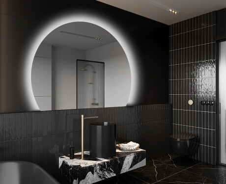 Espejo LED Media Luna Moderno - Iluminación de Estilo para Baño W221