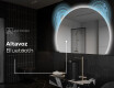 Espejo LED Media Luna Moderno - Iluminación de Estilo para Baño W221 #6