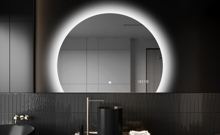 Espejo LED Media Luna Moderno - Iluminación de Estilo para Baño W221