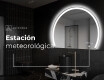 Espejo LED Media Luna Moderno - Iluminación de Estilo para Baño W222 #7