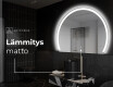 Espejo LED Media Luna Moderno - Iluminación de Estilo para Baño W222 #9