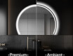 Espejo LED Media Luna Moderno - Iluminación de Estilo para Baño W223