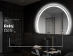 Espejo LED Media Luna Moderno - Iluminación de Estilo para Baño W223 #9