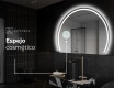 Espejo LED Media Luna Moderno - Iluminación de Estilo para Baño W223 #5