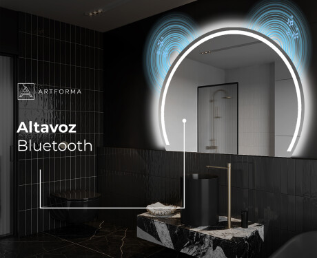 Espejo LED Media Luna Moderno - Iluminación de Estilo para Baño W223 #6