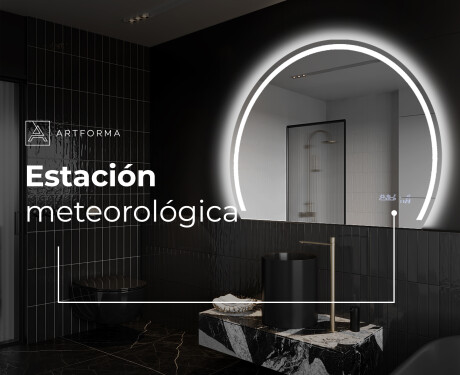 Espejo LED Media Luna Moderno - Iluminación de Estilo para Baño W223 #7