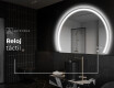 Espejo LED Media Luna Moderno - Iluminación de Estilo para Baño W223 #8