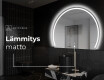 Espejo LED Media Luna Moderno - Iluminación de Estilo para Baño W223 #9