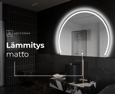 Espejo LED Media Luna Moderno - Iluminación de Estilo para Baño W223 #9