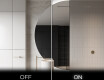 Espejo LED Media Luna Moderno - Iluminación de Estilo para Baño D221 #3