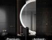Espejo LED Media Luna Moderno - Iluminación de Estilo para Baño D222