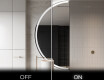 Espejo LED Media Luna Moderno - Iluminación de Estilo para Baño D222 #3