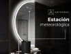 Espejo LED Media Luna Moderno - Iluminación de Estilo para Baño D222 #6