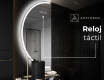 Espejo LED Media Luna Moderno - Iluminación de Estilo para Baño D222 #7