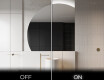 Espejo LED Media Luna Moderno - Iluminación de Estilo para Baño X221 #3