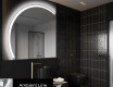 Espejo LED Media Luna Moderno - Iluminación de Estilo para Baño X222