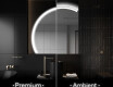 Espejo LED Media Luna Moderno - Iluminación de Estilo para Baño X222