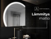 Espejo LED Media Luna Moderno - Iluminación de Estilo para Baño X222 #8