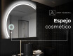 Espejo LED Media Luna Moderno - Iluminación de Estilo para Baño X222 #9