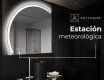 Espejo LED Media Luna Moderno - Iluminación de Estilo para Baño X222 #6
