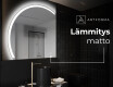 Espejo LED Media Luna Moderno - Iluminación de Estilo para Baño X222 #8