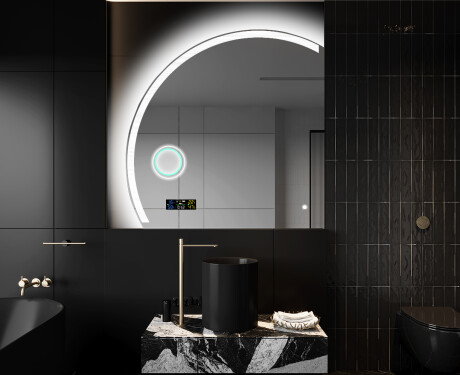 Espejo LED Media Luna Moderno - Iluminación de Estilo para Baño X222 #10