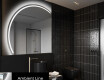 Espejo LED Media Luna Moderno - Iluminación de Estilo para Baño X223