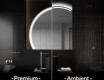 Espejo LED Media Luna Moderno - Iluminación de Estilo para Baño X223