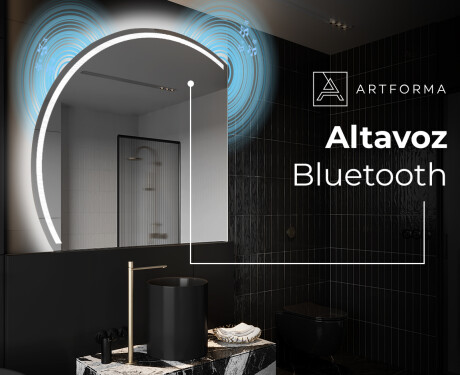Espejo LED Media Luna Moderno - Iluminación de Estilo para Baño X223 #5