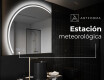 Espejo LED Media Luna Moderno - Iluminación de Estilo para Baño X223 #6