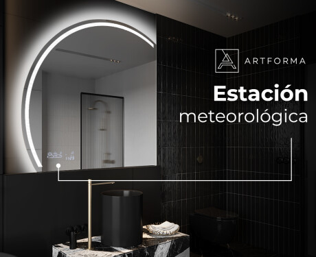 Espejo LED Media Luna Moderno - Iluminación de Estilo para Baño X223 #6