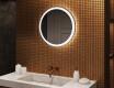 Espejo redondo baño con luz LED 60cm con luz LED fría de 7000K, luz cálida de 3000K o luz neutra de 4500K