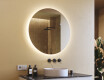 Espejo redondo baño con luz LED 80cm con luz LED fría de 7000K, luz cálida de 3000K o luz neutra de 4500K