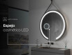 Espejo redondo colgante con luz LED L96 #8