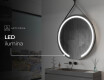 Espejo redondo colgante con luz LED L96 #5